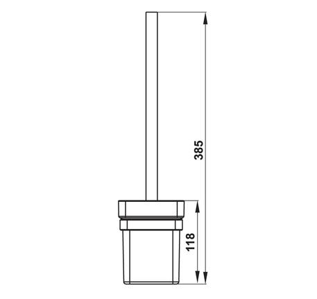 Giá treo cọ vệ sinh Fortune Hafele 580.41.450